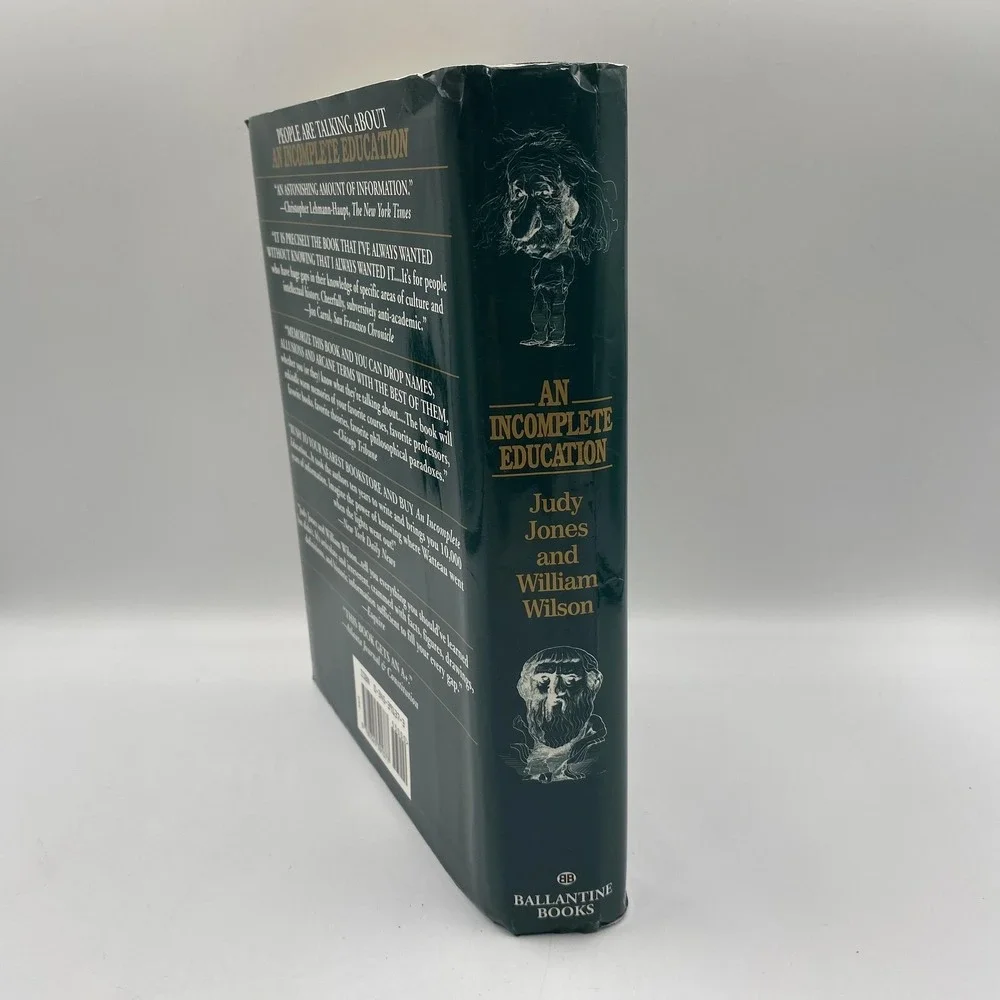 Vintage An Incomplete Education Jones Wilson Reference Hardcover 1995 Updated‎